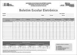 Boletim Escolar Eletrônico Praticidade